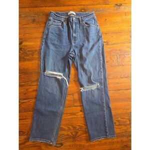 Abercrombie & Fitch The Ankle Straight Ultra High Rise Jeans